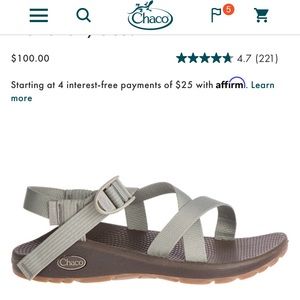 Women’s Chaco Z cloud Sandal New